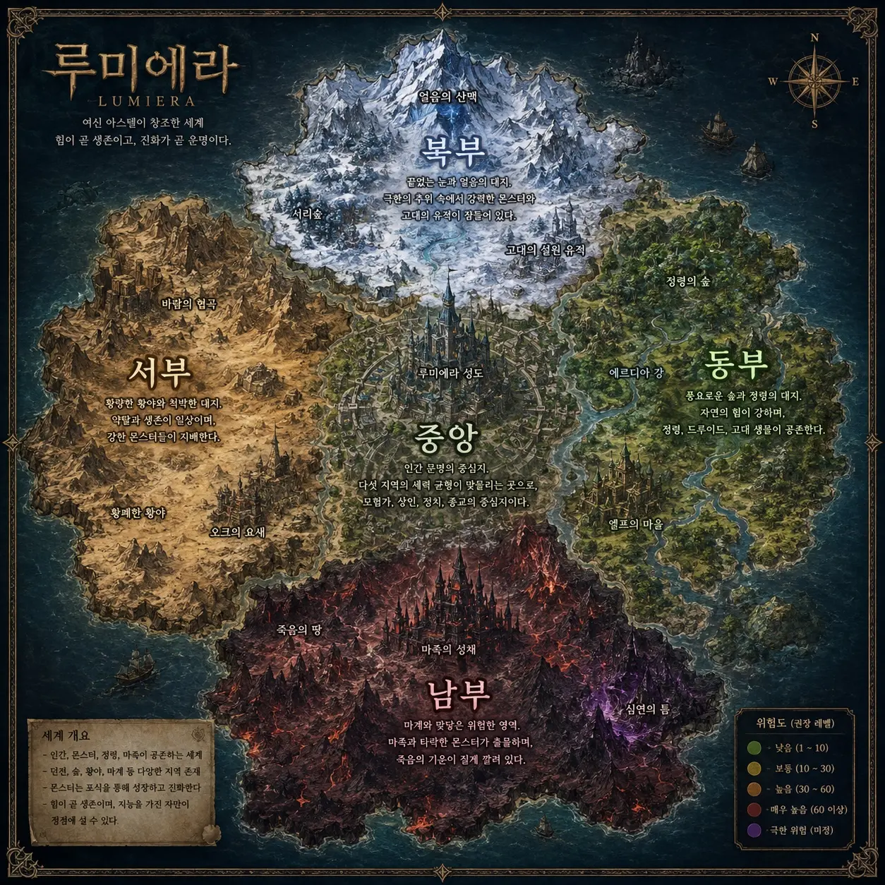 루미에라 세계지도